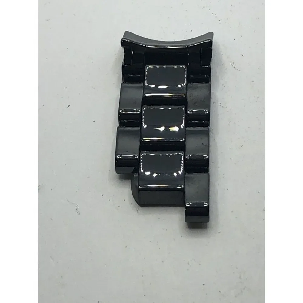 Michael Kors Watch Parts Black Ceramic Partial Band 20mm Links No Clasp PJ186